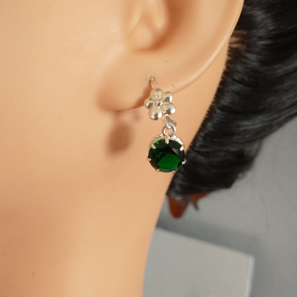 Silver earrings